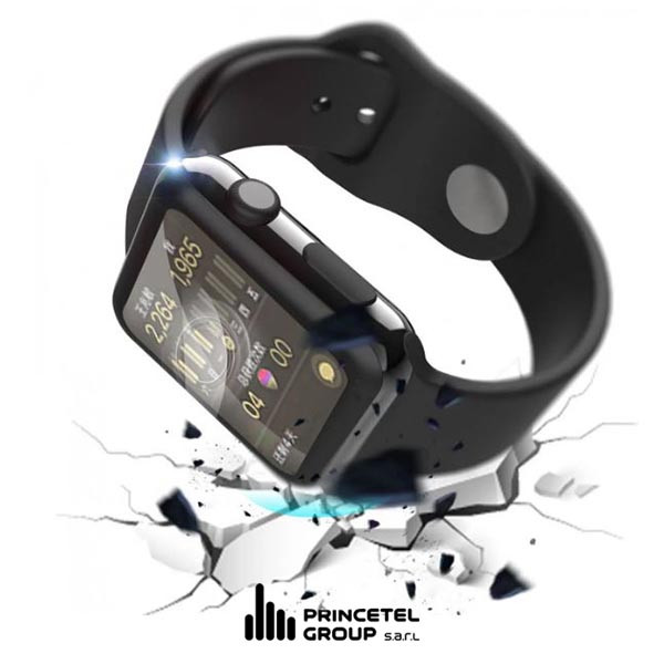 Green Lion 3D HD Glass Screen Protector for Apple Watch 41mm - Black - mobile shop in Hamra, Beirut, Lebanon. New and used phones, iPhone, Samsung, Huawei, Xiaomi, Oppo, Realme, Honor, Google Pixel, tablets, laptops, computers, and accessories. متجر موبايلات في الحمرا، بيروت، لبنان. هواتف جديدة ومستعملة، آيفون، سامسونج، هواوي، شاومي، أوبو، ريلمي، هونر، جوجل بيكسل، أجهزة لوحية، لابتوبات، كمبيوترات، واكسسوارات.