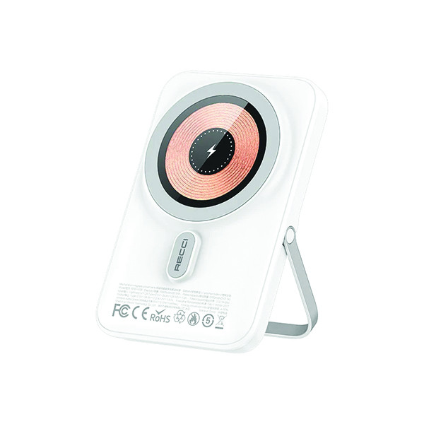 Recci power Bank 10000 mAh W08-white, mobiles, lebanon, samsung, iphones, new, used, laptops, computers, huawei, phone, mobile prices in lebanon,mobile prices