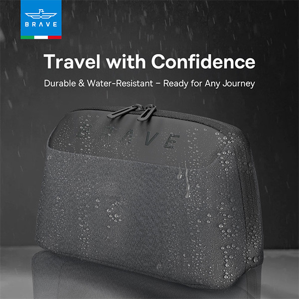 Brave Tech Pouch Organizer - Portable Gadget BTP-02 - mobile shop in Hamra, Beirut, Lebanon. New and used phones, iPhone, Samsung, Huawei, Xiaomi, Oppo, Realme, Honor, Google Pixel, tablets, laptops, computers, and accessories. متجر موبايلات في الحمرا، بيروت، لبنان. هواتف جديدة ومستعملة، آيفون، سامسونج، هواوي، شاومي، أوبو، ريلمي، هونر، جوجل بيكسل، أجهزة لوحية، لابتوبات، كمبيوترات، واكسسوارات.