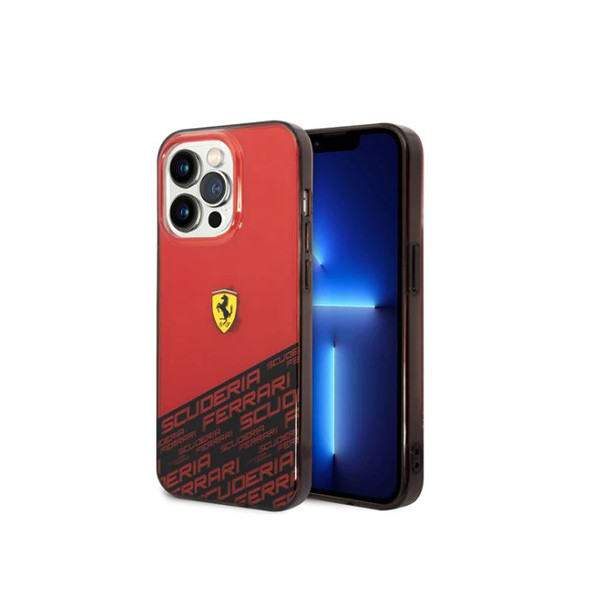 IPHONE 14 PRO - PC/TPU RED IML CASE BOTTOM SCUDERIA ALLOVER PRINT - FERRARI, mobiles, lebanon, samsung, iphones, new, used, laptops, computers, huawei, phone, mobile prices in lebanon,mobile prices