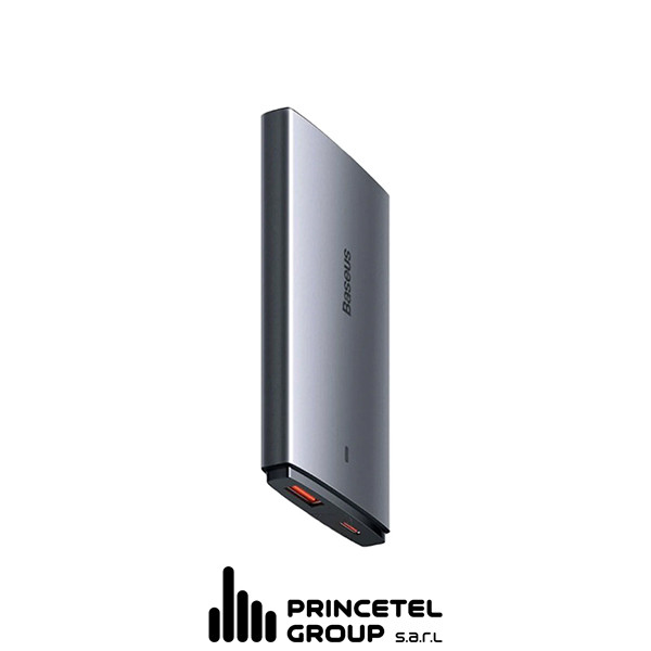Baseus GaN5 Pro Ultra-Slim Fast Charger C+U 65w (Overseas) Gray (with Cable C  to C 100w 1m) - mobile shop in Hamra, Beirut, Lebanon. New and used phones, iPhone, Samsung, Huawei, Xiaomi, Oppo, Realme, Honor, Google Pixel, tablets, laptops, computers, and accessories. متجر موبايلات في الحمرا، بيروت، لبنان. هواتف جديدة ومستعملة، آيفون، سامسونج، هواوي، شاومي، أوبو، ريلمي، هونر، جوجل بيكسل، أجهزة لوحية، لابتوبات، كمبيوترات، واكسسوارات.