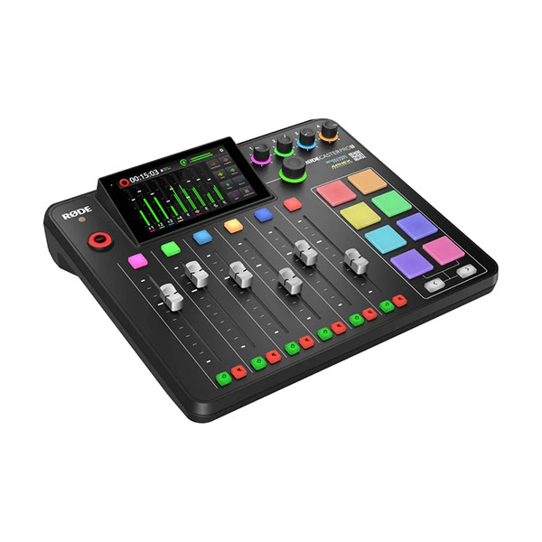 RODE Caster Pro II Integrated Audio Production Studio-Black - mobile shop in Hamra, Beirut, Lebanon. New and used phones, iPhone, Samsung, Huawei, Xiaomi, Oppo, Realme, Honor, Google Pixel, tablets, laptops, computers, and accessories. متجر موبايلات في الحمرا، بيروت، لبنان. هواتف جديدة ومستعملة، آيفون، سامسونج، هواوي، شاومي، أوبو، ريلمي، هونر، جوجل بيكسل، أجهزة لوحية، لابتوبات، كمبيوترات، واكسسوارات.